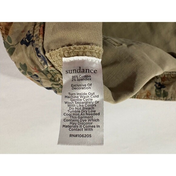 Sundance Cargo Pocket Womens Beige Khaki Straight Leg Casual Pants Sz 14 - Picture 10 of 12